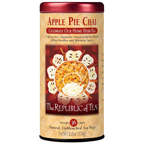 The Republic of Tea - Apple Pie Chai Herbal Tea, 36 Tea
