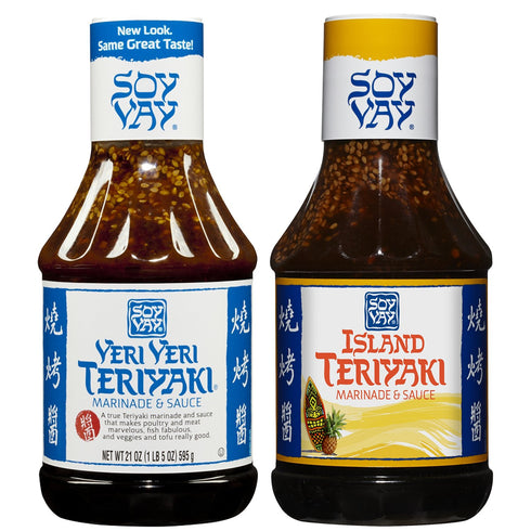 Soy Vay Party Pack - Veri Veri Teriyaki 21oz & Island Teriyaki 20oz Combo