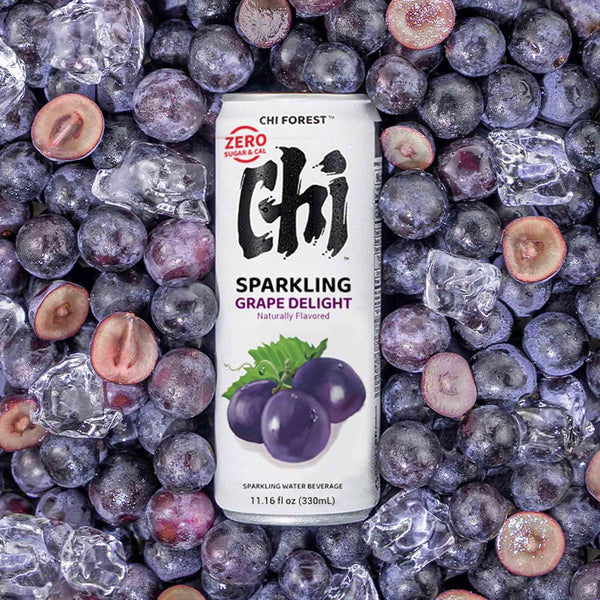 CHI FOREST Grape Delight sparkling water, 0 Sugar 0 Carolies, 11.16 fl