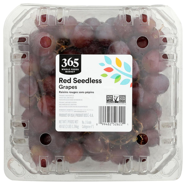 Fresh Produce Red Seedless Grapes, 48 OZ