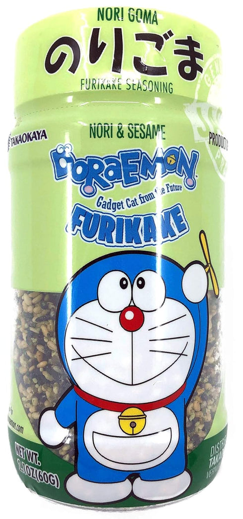 Doraemon Furikake Rice Seasoning, Nori Goma (Seaweed Sesame), 2.1 Ounce