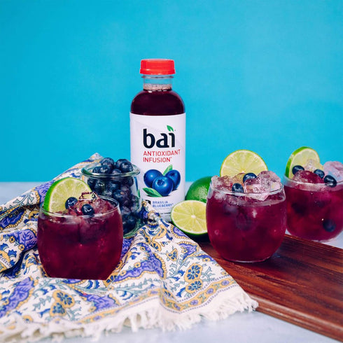 18 6 count Bai Flavored Water, Brasilia Blueberry, Antioxidant Infused Drinks, Fluid Ounce Bottles