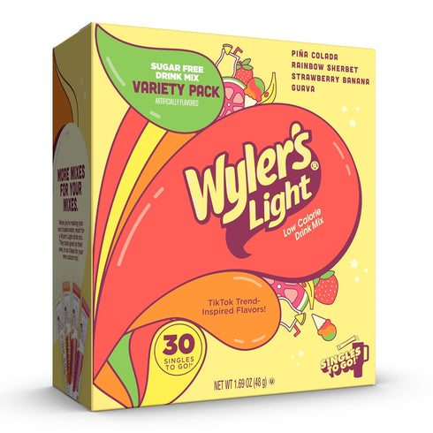 Wylers Light Island Flavors Variety Pack, Singles To Go Sugar Free Drink