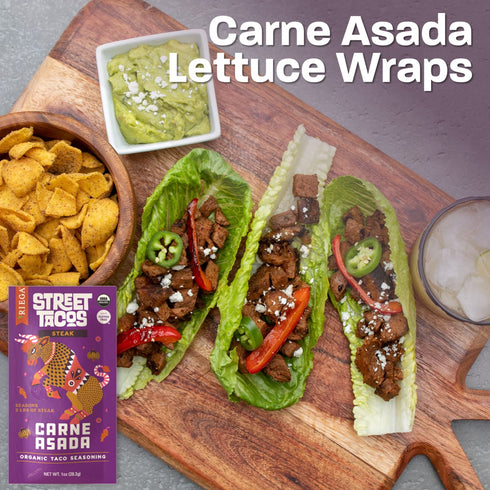 Riega Organic Carne Asada Street Taco Seasoning, 1 Ounce (Pack of 8), Perfect for Taco Tuesday