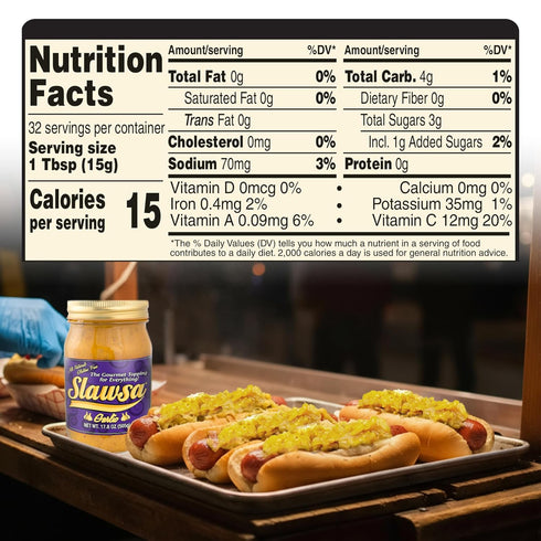 2-Pack Garlic Burger Relish Slawsa Gourmet Cabbage Topping with Real Garlic | Gluten-Free, Vegan, All-Natural