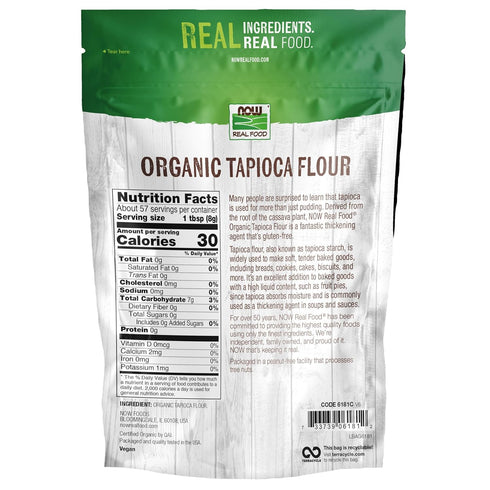 16-Ounce (Packaging NOW Foods, Organic Tapioca Flour, Gluten-Free and Non-GMO Flour Replacement, May Vary)