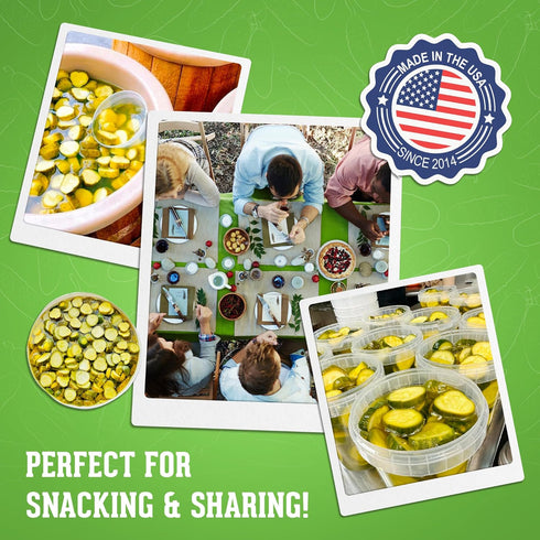 Jersey Pickles - Sweet Horseradish Chips (Quart) - Fresh, Keto-Friendly, and Perfect for Snacks, Sandwiches, or Salads