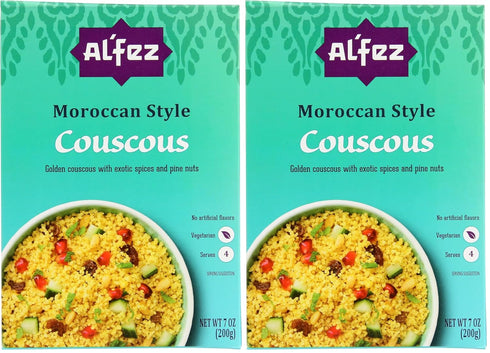 Al' Fez Authentic Moroccan Spiced Couscous, No Artificial Flavors, Vegan, Vegetarian, 7