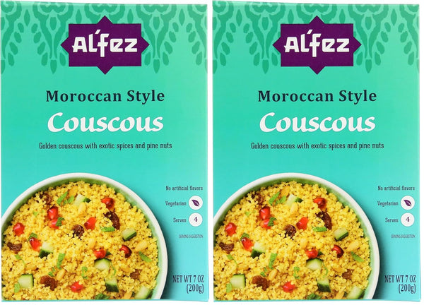 Al' Fez Authentic Moroccan Spiced Couscous, No Artificial Flavors, Vegan, Vegetarian, 7