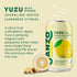12oz, 12 Pack Sanzo Flavored Sparkling Water - Yuzu Lemon Seltzer (with Ginger) - Low Calorie Low Sugar Soda - Craft