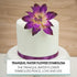 3 Count Global Sugar Art Tranquil Water Sugar Cake Flowers, Purple by Chef Alan Tetreault