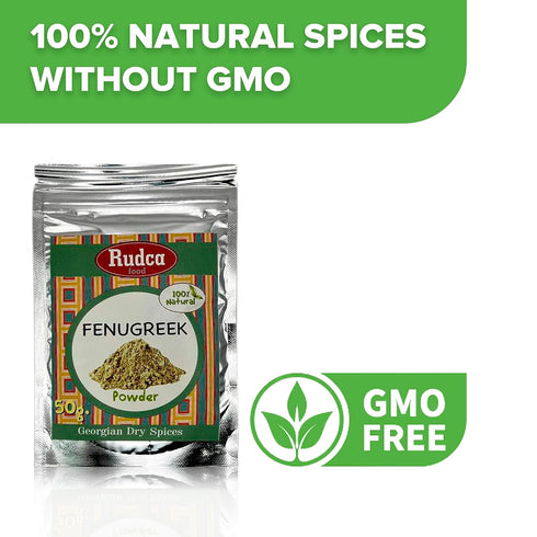 Rudca Food Utsho-Suneli Fenugreek Blue, 100% Natural Dry Spice, Imported from Georgia, 1.78 oz/50 gr