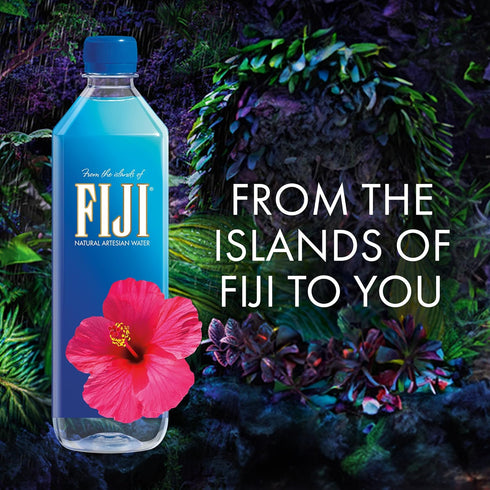 700mL 23.7 (Pack 12) 100% FIJI Natural Artesian Bottled Water / Fl Ounce of - Natural Electrolytes