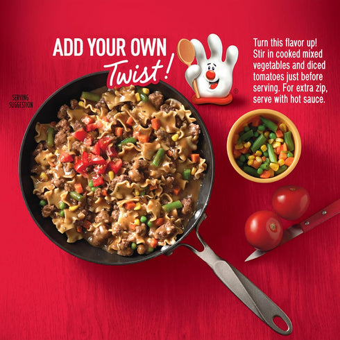 (6.2 oz 12 Pack) 3 Hamburger Helper Salisbury Pasta Meal - No Artificial Flavors, Ready in Easy Steps, Quick Meals