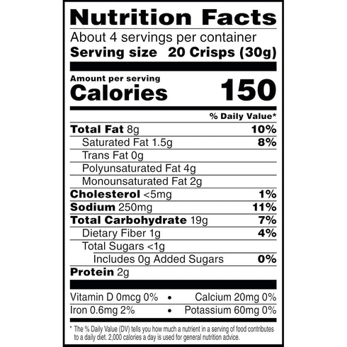 21.6oz (6 Cheez-It Snap'd Cheese Cracker Chips, Thin Crisps, Lunch Snacks, Double Cheese, Case Pouches)