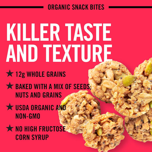 7.2 oz Dave's Killer Bread Cinna Roll Organic Snack Bites, Cinnamon Organic Snacks