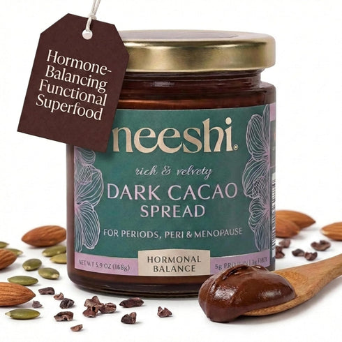 NEESHI Hormone Balancing Dark Cacao Spread for Women Bloating Relief & Menopause