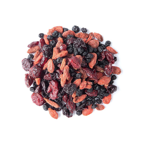 Yummy 2.5 Food to Live Organic Berries Mix, Pounds, Non-GMO Dried Cranberries, Blueberries, Cherries, Goji Berries