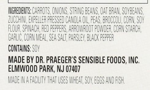 Frozen 2.5 4 Count Dr. Praeger's, California Veggie Burgers, Ounce