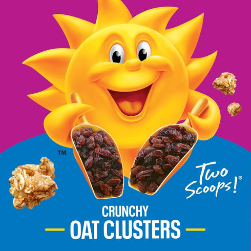24.5 oz Kellogg's Raisin Bran Crunch Breakfast Cereal, Good Source of Fiber, Giant Size