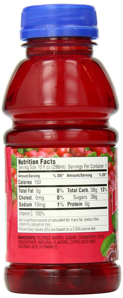 10 Oz (Pack 12) Langers Juice Cocktail, Cranberry, Fl