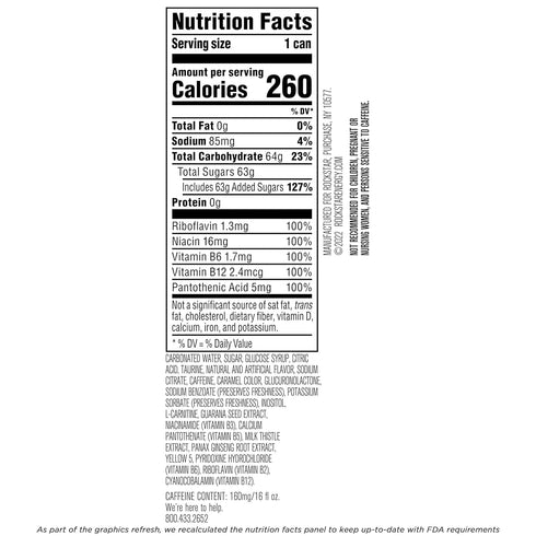 16oz 12pk Rockstar Original Energy
