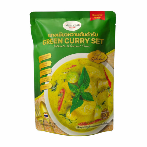 Generic Set 3.21 Oz. 91 (Pack 2) Siam Chili Thai Green Curry All-in-One Meal Kit / g.
