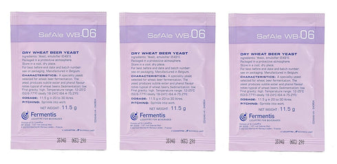 Fermentis SafAle WB-06 Beer/Ale Yeast - Pack of 3 with Freshness Guarantee