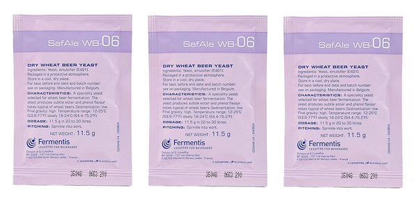 Fermentis SafAle WB-06 Beer/Ale Yeast - Pack of 3 with Freshness Guarantee