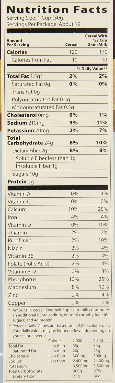 Mom's Best 20-Ounce (Pack 5) Cereal-Toasty O's Honey Nut