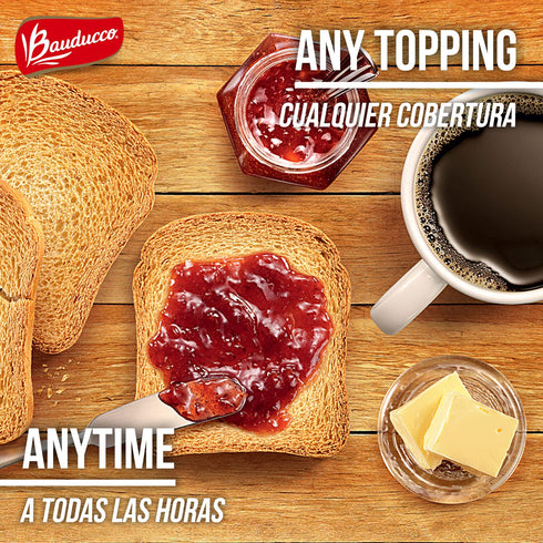 5.00 oz (Pack 1) Bauducco Whole Wheat Toast - Delicious, Light & Crispy Toasted Bread - Whole Wheat - Ready-to-Eat