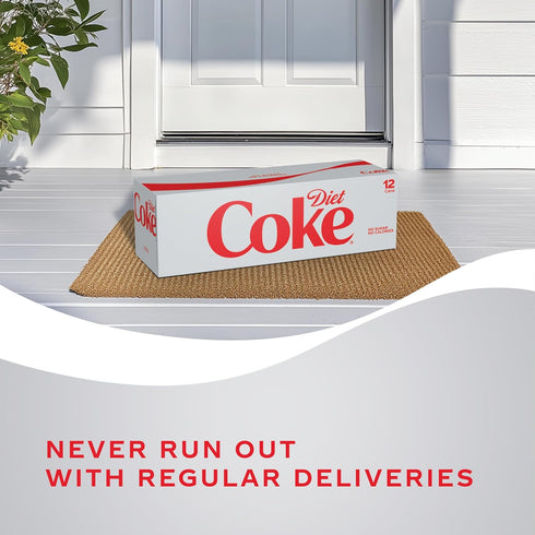 Pack 12 oz, 12 Pack Diet Coke Soda Soft Drink Fridge Cans, fl