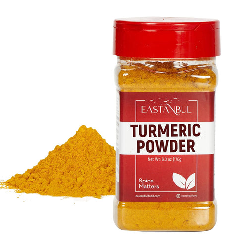 Eastanbul Turmeric Powder, 6oz Ground Turmeric Powder, Indian Culinary Turmeric Spice, Vegan, Non-GMO