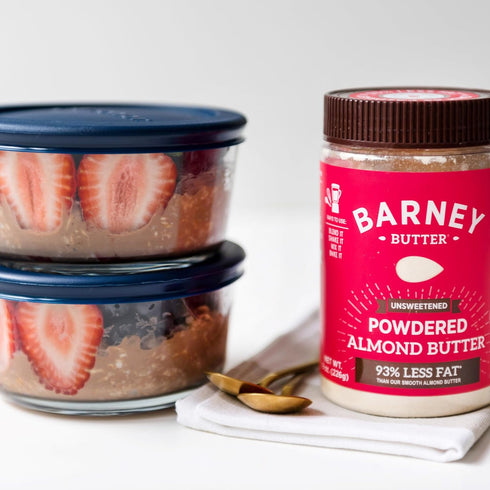 8 Barney Butter Powdered Almond Butter, Unsweetened, Ounce Jar, No Added Sugar or Salt, Non-GMO, Gluten Free, Keto