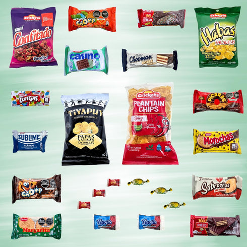 International Peru Snack Box - Mother's Day Treat Gift! Tasty Hispanic and Latin American Snacks