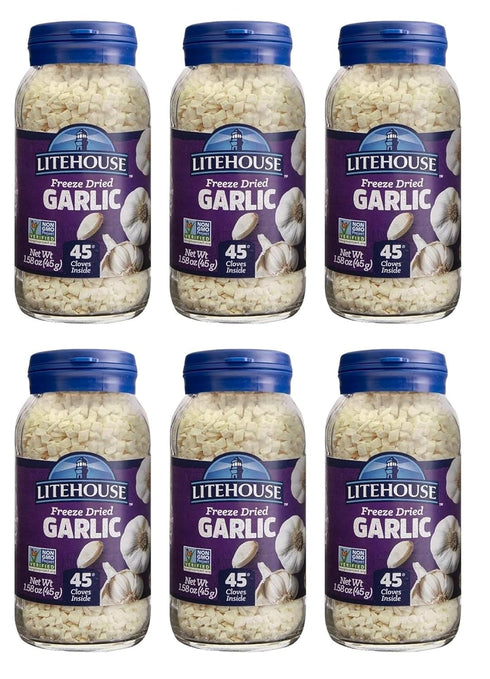 Litehouse Organic Freeze Dried Garlic - Substitute for Fresh & Minced Garlic,