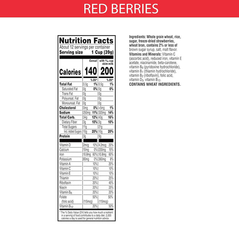 16.9 oz Special K Breakfast Cereal Red Berries