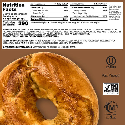 2 2 24 Just Bagels Mixed Bundle - Bags of Plain & Bags of French Toast - Total Bagels Non-GMO