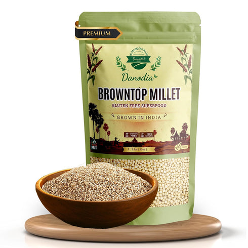 Danodia Foods Browntop Millet, Unpolished, Natural & Gluten-Free Whole Grain Superfood, 2