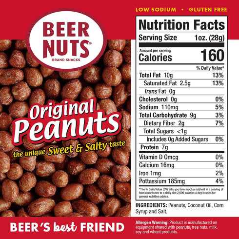 Packs, Packed 1953 (30 Counts, Beer Nuts Variety Individually Tubes, Original Peanuts, Cashews, Almonds, Fiery Peanuts