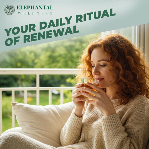 Elephantal Wellness 4oz, 40 Premium Detox Herbal Tea | Daily Liver, Kidney, Blood & Digestive Support with Turmeric
