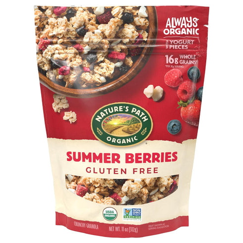 Nature's Path Organic Summer Berries Granola, 11 oz (Pack of 8), Gluten