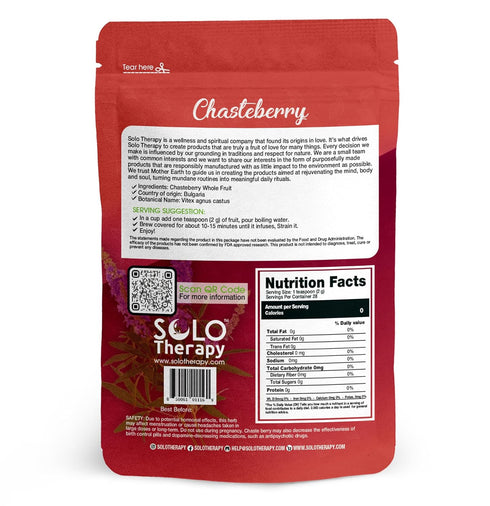 Chasteberry Vitex Herbal Tea - Chasteberry Herb - Resealable Bag - 56 grams - Premium Quality (Chasteberry Vitex)