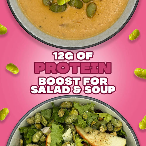 0.9 oz (Pack 8) Where You Bean Edamame Beans Snack (Himalayan Salt) - Crunchy and Dry Roasted Edamame Beans - High