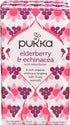 Pukka Elderberry & Echinacea Organic Herbal Tea, Perfect for Wellness Support, Caffeine