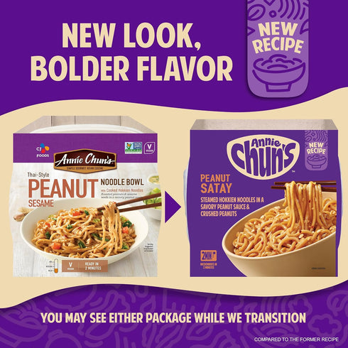 8.71 oz (Pack 1) Annie Chun's Peanut Satay Noodle Bowl