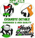 Golf Birthday Cake Topper, Happy Birthday Sign for Sport Themed Party Decorations, Black Glitter Décor