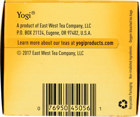 16 Count Yogi Tea, Honey Lemon Throat Comfort