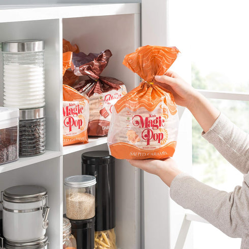 Kim's Magic pop 6 12 - Salted Caramel Flavor Drizzled | Bags | Cakes per Bag | Low Carb, No Trans Fat, All Natural