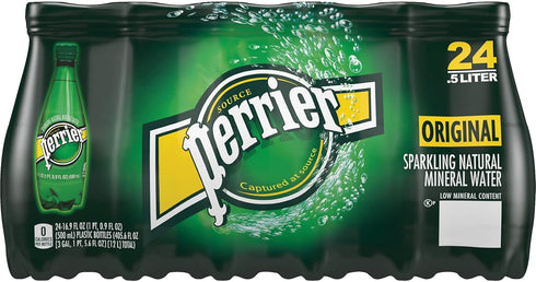 .5 24/CT, Perrier Mineral Water, Liter, Portable Plastic Bottles, GN